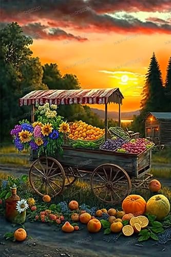 Puzzle, 200 Teile für Erwachsene, Bauernhoffrucht, Landschaftspuzzle bei Sonnenuntergang, intellektuelles Lernspielzeug, DIY, Sammlerstück, Heimdekoration, Wanddekoration Puzzle, 200 Teile für Erwachsene, Bauernhoffrucht, Landschaftspuzzle bei Sonnenuntergang, intellektuelles Lernspielzeug, DIY, Sammlerstück, Heimdekoration, Wanddekoration von RMSGOZO