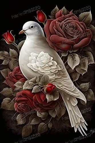 Puzzle 1000 Stück Rote Rosen und Tauben, Klassische Tierpuzzle, 3D Umweltfreundliche Holzpuzzle für Erwachsene, Teenager, Kinder, Interaktives Spielzeug für Dekoration Puzzle 1000 Stück Rote Rosen und Tauben, Klassische Tierpuzzle, 3D Umweltfreundliche Holzpuzzle für Erwachsene, Teenager, Kinder, Interaktives Spielzeug für Dekoration von RMSGOZO