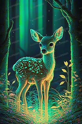 Puzzle für Erwachsene, 70 Teile, grünes fluoreszierendes Rehkitz, Puzzle, Waldtiere, intellektuelles Lernspielzeug, Sammlerstück, Heimdekoration Puzzle für Erwachsene, 70 Teile, grünes fluoreszierendes Rehkitz, Puzzle, Waldtiere, intellektuelles Lernspielzeug, Sammlerstück, Heimdekoration von RMSGOZO