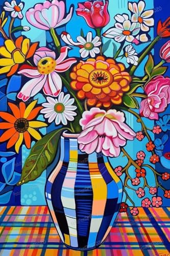 Puzzle mit 1000 Teilen, abstrakte farbige Blumen, lustiges Familien-Puzzle, 50,8 x 76,2 cm, recycelbare Holz-Puzzleteile, Lieblingsraumdekoration oder Geschenke Puzzle mit 1000 Teilen, abstrakte farbige Blumen, lustiges Familien-Puzzle, 50,8 x 76,2 cm, recycelbare Holz-Puzzleteile, Lieblingsraumdekoration oder Geschenke von RMSGOZO
