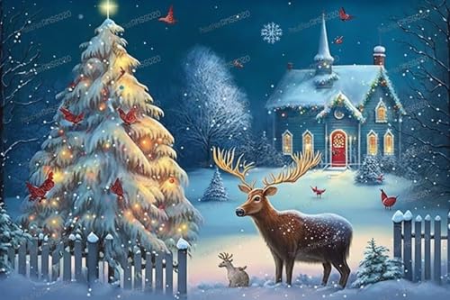 Puzzle mit 1000 Teilen – verschneiter Weihnachtsbaum und Elch – lustiges Familien-Puzzle, 1000-teiliges Puzzle, 50,8 x 76,2 cm, recycelbare Holz-Puzzleteile, Lieblingsraumdekoration oder Geschenke Puzzle mit 1000 Teilen – verschneiter Weihnachtsbaum und Elch – lustiges Familien-Puzzle, 1000-teiliges Puzzle, 50,8 x 76,2 cm, recycelbare Holz-Puzzleteile, Lieblingsraumdekoration oder Geschenke von RMSGOZO