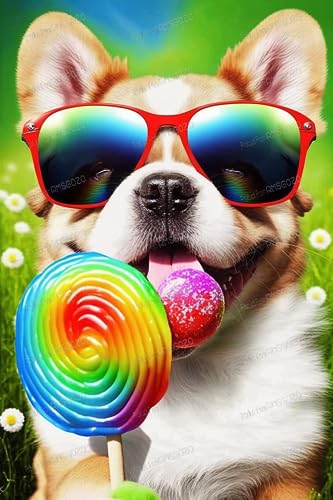 RMSGOZO 1000 Teile Puzzle für Kinder - Corgi & Rainbow Lutscher - Heimdekoration - Schwierige Puzzles Spiele & Spielzeug & Geschenke RMSGOZO 1000 Teile Puzzle für Kinder - Corgi & Rainbow Lutscher - Heimdekoration - Schwierige Puzzles Spiele & Spielzeug & Geschenke von RMSGOZO
