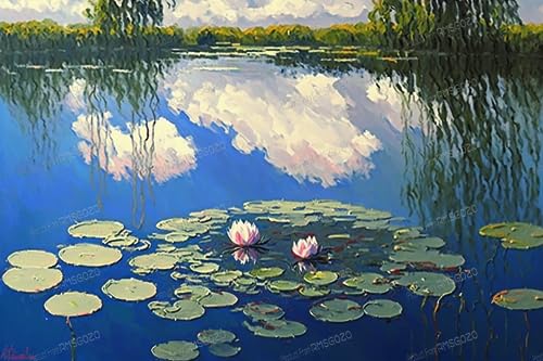 RMSGOZO 1000 Teile Puzzle für Kinder - Sommer Lotus Teich - Heimdekoration - Monet High Difficulty Puzzles Spiele & Spielzeug & Geschenke RMSGOZO 1000 Teile Puzzle für Kinder - Sommer Lotus Teich - Heimdekoration - Monet High Difficulty Puzzles Spiele & Spielzeug & Geschenke von RMSGOZO