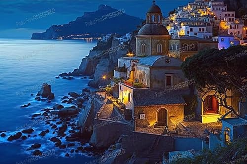 RMSGOZO 120 Teile Puzzle für Kinder – Blaue Burgen am Meer – Heimdekoration – schwierige Puzzle-Spiele & Spielzeug & Geschenke RMSGOZO 120 Teile Puzzle für Kinder – Blaue Burgen am Meer – Heimdekoration – schwierige Puzzle-Spiele & Spielzeug & Geschenke von RMSGOZO
