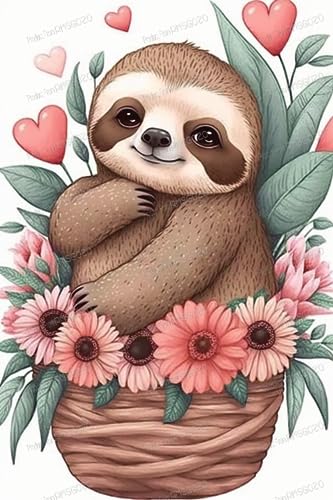 RMSGOZO 500 Teile Puzzle für Kinder – Rosa Gänseblümchen & Faultier – Heimdekoration – Cartoon-Tier-Puzzle-Spiele & Spielzeug & Geschenke RMSGOZO 500 Teile Puzzle für Kinder – Rosa Gänseblümchen & Faultier – Heimdekoration – Cartoon-Tier-Puzzle-Spiele & Spielzeug & Geschenke von RMSGOZO