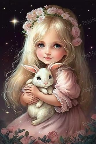 RMSGOZO 500 Teile Puzzle für Kinder - Rosenmädchen & weißes Kaninchen - Cartoon Sternennacht-Puzzles - Schwierige Puzzles Spiele & Spielzeug & Geschenke RMSGOZO 500 Teile Puzzle für Kinder - Rosenmädchen & weißes Kaninchen - Cartoon Sternennacht-Puzzles - Schwierige Puzzles Spiele & Spielzeug & Geschenke von RMSGOZO