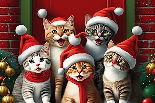 RMSGOZO 500 Teile Puzzle für Kinder - Weihnachtskätzchen - Lebendige Winterpuzzles - Schwierige Puzzles & Spielzeug RMSGOZO 500 Teile Puzzle für Kinder - Weihnachtskätzchen - Lebendige Winterpuzzles - Schwierige Puzzles & Spielzeug von RMSGOZO