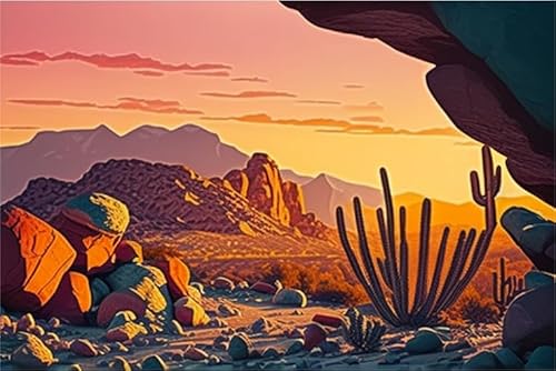 RMSGOZO 500 Teile Puzzle für Kinder - Wüsten-Sonnenuntergang - Barren Field Landscape Puzzles - Schwierige Puzzles & Spielzeug & Geschenke RMSGOZO 500 Teile Puzzle für Kinder - Wüsten-Sonnenuntergang - Barren Field Landscape Puzzles - Schwierige Puzzles & Spielzeug & Geschenke von RMSGOZO