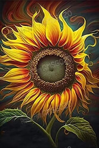 RMSGOZO Abstrakte Sonnenblumen-Puzzles für Erwachsene, 1000 Teile, Ölgemälde, Blumen, Holzpuzzles, tolles Spielzeug für Kinder und Heimdekoration RMSGOZO Abstrakte Sonnenblumen-Puzzles für Erwachsene, 1000 Teile, Ölgemälde, Blumen, Holzpuzzles, tolles Spielzeug für Kinder und Heimdekoration von RMSGOZO