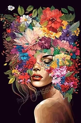 RMSGOZO Bunte Blumenmädchen-Puzzles für Erwachsene, Retro-Ölgemälde-Puzzles, Eltern-Kind-Interaktion und Geschenke, 1000 Teile RMSGOZO Bunte Blumenmädchen-Puzzles für Erwachsene, Retro-Ölgemälde-Puzzles, Eltern-Kind-Interaktion und Geschenke, 1000 Teile von RMSGOZO