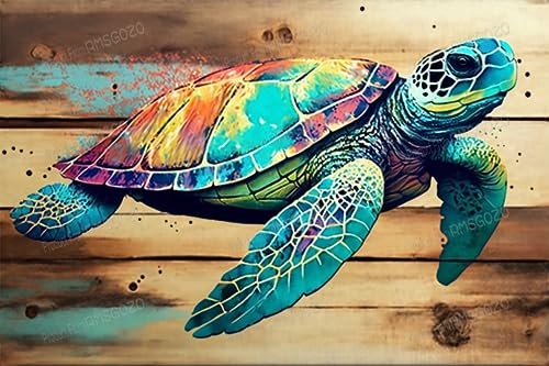 RMSGOZO Bunte Meeresschildkröten-Puzzles für Erwachsene, 1000 Teile – Vintage bemalte Tier-Holzpuzzles, tolles Spielzeug für Kinder und Heimdekoration RMSGOZO Bunte Meeresschildkröten-Puzzles für Erwachsene, 1000 Teile – Vintage bemalte Tier-Holzpuzzles, tolles Spielzeug für Kinder und Heimdekoration von RMSGOZO
