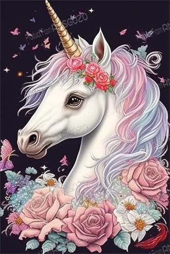 RMSGOZO Cartoon-Rosen-Einhorn-Puzzles für Erwachsene, 1000 Teile, weißes Pferd, Holzpuzzles, tolles Spielzeug für Kinder und Heimdekoration RMSGOZO Cartoon-Rosen-Einhorn-Puzzles für Erwachsene, 1000 Teile, weißes Pferd, Holzpuzzles, tolles Spielzeug für Kinder und Heimdekoration von RMSGOZO