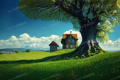 RMSGOZO Grünland-Baum-Puzzles für Erwachsene, 1000 Teile, Frühlingslandschaft, Holzpuzzles, tolles Spielzeug für Kinder und Heimdekoration RMSGOZO Grünland-Baum-Puzzles für Erwachsene, 1000 Teile, Frühlingslandschaft, Holzpuzzles, tolles Spielzeug für Kinder und Heimdekoration von RMSGOZO