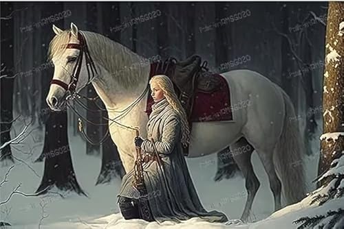RMSGOZO Puzzle für Erwachsene, 500 Teile, Schneemädchen & weißes Pferd, Heimdekoration, hohe Schwierigkeitsgrade, Puzzle-Spiele & Spielzeug & Geschenke RMSGOZO Puzzle für Erwachsene, 500 Teile, Schneemädchen & weißes Pferd, Heimdekoration, hohe Schwierigkeitsgrade, Puzzle-Spiele & Spielzeug & Geschenke von RMSGOZO