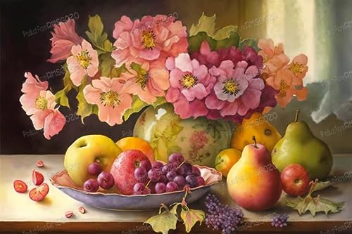 RMSGOZO Puzzle mit Blumen und Früchten für Erwachsene, 500 Teile, Vintage-Holzpuzzles, tolles Spielzeug für Kinder und Heimdekoration RMSGOZO Puzzle mit Blumen und Früchten für Erwachsene, 500 Teile, Vintage-Holzpuzzles, tolles Spielzeug für Kinder und Heimdekoration von RMSGOZO