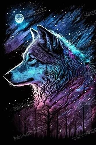 RMSGOZO Sternenlicht Wolf Puzzle Erwachsene 1000 Teile - Fantasy Tier Holzpuzzles, Pädagogisches Spaßspiel für Familie und Freunde RMSGOZO Sternenlicht Wolf Puzzle Erwachsene 1000 Teile - Fantasy Tier Holzpuzzles, Pädagogisches Spaßspiel für Familie und Freunde von RMSGOZO