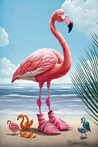 RMSGOZO Strand-Flamingo-Puzzles für Erwachsene, 500 Teile, Cartoon-Tier-Holzpuzzles, tolles Spielzeug für Kinder und Heimdekoration RMSGOZO Strand-Flamingo-Puzzles für Erwachsene, 500 Teile, Cartoon-Tier-Holzpuzzles, tolles Spielzeug für Kinder und Heimdekoration von RMSGOZO