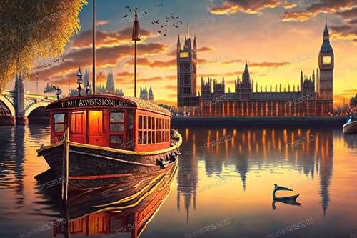 RMSGOZO Sunset Castle Puzzle für Erwachsene, 1000 Teile – Sonnenuntergang See Boot Holzpuzzles, tolles Spielzeug für Kinder & Heimdekoration RMSGOZO Sunset Castle Puzzle für Erwachsene, 1000 Teile – Sonnenuntergang See Boot Holzpuzzles, tolles Spielzeug für Kinder & Heimdekoration von RMSGOZO