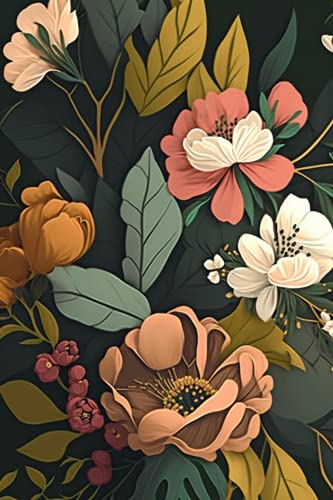 RMSGOZO Vintage-Blumen-Puzzles für Erwachsene, 1000 Teile, abstrakte Cartoon-Blumen, Holzpuzzles, tolles Spielzeug für Kinder und Heimdekoration von RMSGOZO