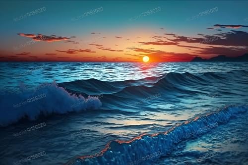 Sonnenaufgang über dem Meer 70 Teile Puzzles - Landschaft Puzzle für Anfänger, jedes Stück ist einzigartig, beste Geschenke für Familie Sonnenaufgang über dem Meer 70 Teile Puzzles - Landschaft Puzzle für Anfänger, jedes Stück ist einzigartig, beste Geschenke für Familie von RMSGOZO