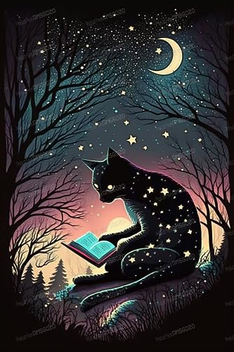 Sternennacht-Katzen-Puzzle, 70 Teile für Erwachsene und Kinder, Cartoon-Puzzle, Kunst, als Raumdekoration, Schlafzimmerdekoration, tolles Spielzeug, um Ihr Gehirn zu trainieren oder entspannende Sternennacht-Katzen-Puzzle, 70 Teile für Erwachsene und Kinder, Cartoon-Puzzle, Kunst, als Raumdekoration, Schlafzimmerdekoration, tolles Spielzeug, um Ihr Gehirn zu trainieren oder entspannende von RMSGOZO