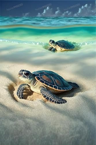 Strandschildkröten Puzzles 300 Teile - Tierpuzzle aus Holz für Erwachsene, jedes Stück ist ein Unikat, für Ihre Familie - für Heimdekoration oder Sammlerstücke Strandschildkröten Puzzles 300 Teile - Tierpuzzle aus Holz für Erwachsene, jedes Stück ist ein Unikat, für Ihre Familie - für Heimdekoration oder Sammlerstücke von RMSGOZO
