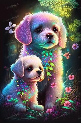 Tier-Holzpuzzles – fluoreszierendes Blumenwelpe, 500-teiliges Puzzle, präzise Schneidetechnik, Puzzle-Starterspielzeug für Kinder, für Raumdekoration, Wanddekoration Tier-Holzpuzzles – fluoreszierendes Blumenwelpe, 500-teiliges Puzzle, präzise Schneidetechnik, Puzzle-Starterspielzeug für Kinder, für Raumdekoration, Wanddekoration von RMSGOZO