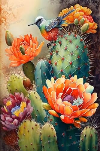 Vintage Floral Cactus 1000 Teile Puzzles für Erwachsene - Vogel Holzpuzzle für Anfänger, Entspannen Sie sich vom Alltag, für Familien-Bindungsaktivitäten Spielzeug Vintage Floral Cactus 1000 Teile Puzzles für Erwachsene - Vogel Holzpuzzle für Anfänger, Entspannen Sie sich vom Alltag, für Familien-Bindungsaktivitäten Spielzeug von RMSGOZO