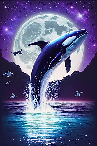Wal springt aus dem Wasser 70 Teile Puzzles - Lila Stern - Tierpuzzle für Anfänger, jedes Stück ist einzigartig, beste Geschenke für Familie Wal springt aus dem Wasser 70 Teile Puzzles - Lila Stern - Tierpuzzle für Anfänger, jedes Stück ist einzigartig, beste Geschenke für Familie von RMSGOZO
