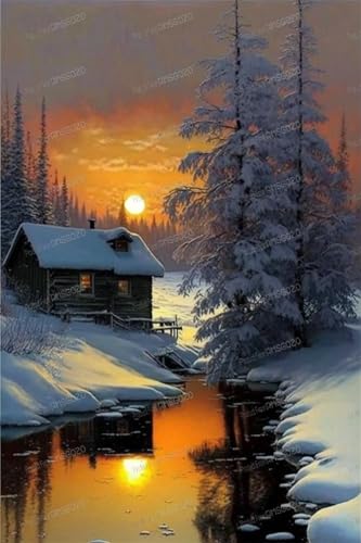 Winterwaldhütte 1000 Teile Puzzles Spielzeug – Landschafts-Puzzle für Erwachsene und Kinder, 50,8 x 76,2 cm, recycelbare Puzzleteile, ideal für Familienspiele oder Entspannungsgeschenke Winterwaldhütte 1000 Teile Puzzles Spielzeug – Landschafts-Puzzle für Erwachsene und Kinder, 50,8 x 76,2 cm, recycelbare Puzzleteile, ideal für Familienspiele oder Entspannungsgeschenke von RMSGOZO