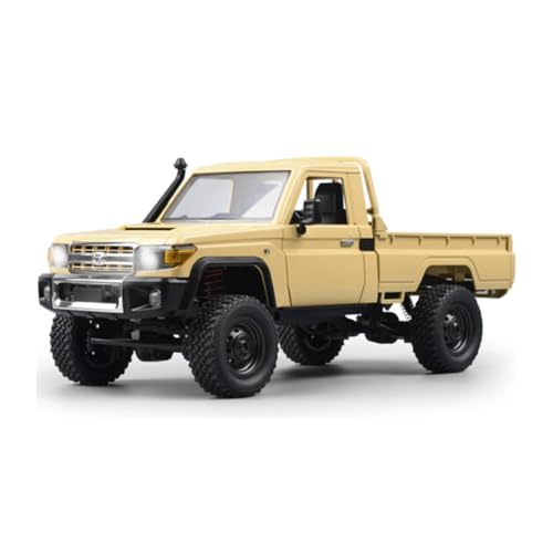 RMT MODELS Toyota Land Cruiser | Ferngesteuertes RC Auto 1:12 | 4WD Crawler Pickup | Steuerung 2.4 GHz 100 m | LED Licht | Li-Ion 7.4 V 500 mAh 30 min | RTR Komplettset Offroad (Beige) von RMT MODELS