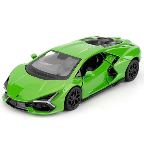 1/36 Lamborghini Reventon Spielzeugauto, Modellauto mit Rückzugfunktion, Modellspielzeug mit offener Tür, geeignet für Sammlung und Geschenk für Kinderspielzeug (Grün 1/36 Lamborghini Reventon Spielzeugauto, Modellauto mit Rückzugfunktion, Modellspielzeug mit offener Tür, geeignet für Sammlung und Geschenk für Kinderspielzeug (Grün von RMZ City