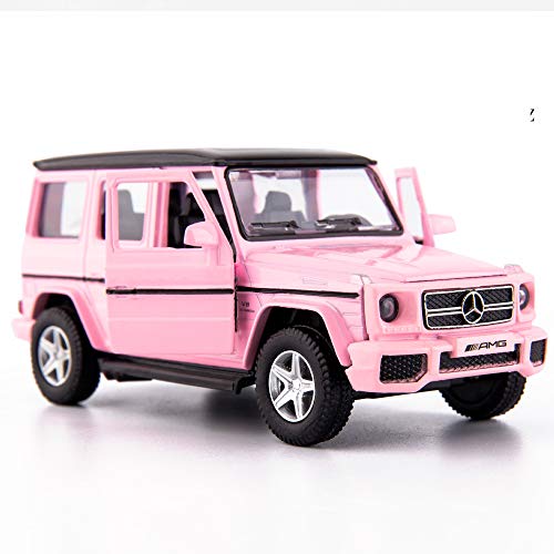 RMZ City 1/36 Scale G63 Casting Car Model, Zinc Alloy G Wagon Toy Car for Kids, Pull Back Vehicles Toy Car for Toddlers Kids Boys Girls Gift (Pink-1) von RMZ City