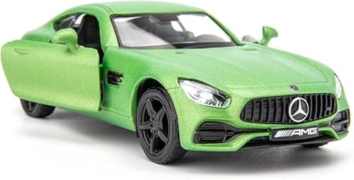 RMZ City 1/36 Skala Benz AMG GTR Automodell, Zinklegierung Druckguss Zurückziehen Fahrzeuge Kinderspielzeug für Junge Mädchen Geschenk (Grün) von RMZ City