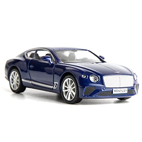 RMZ City 1:36 Druckguss Legierung Auto Modell Bentley Continental GT Spielzeugauto, Ziehen Sie zurück Fahrzeuge Spielzeugauto für Kleinkinder Kinder Jungen Mädchen Geschenk Blau von RMZ City