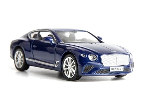 RMZ City Bentley Continental GT Spielzeugauto aus Metall, marokkanisches Blau, Maßstab 1:32 von RMZ City