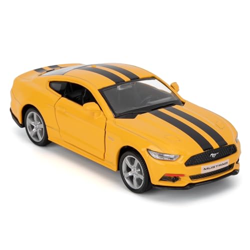 RMZ City Ford Mustang Car Model, 1/36 Scale Casting Zinc Alloy Toy Car for Kids, Pull Back Vehicles for Toddlers Kids Boys Girls Gift (Gelb) von RMZ City