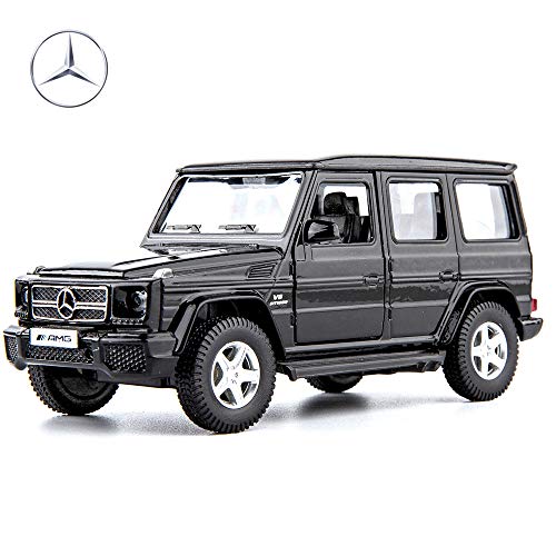RMZ City 1/36 Scale G63 Casting Car Model, Zinc Alloy G Wagon Toy Car for Kids, Pull Back Vehicles Toy Car for Toddlers Kids Boys Girls Gift (Black) von RMZ City