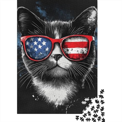 Amerikanische Kurzhaarauslese Puzzles 1000-teilige Schwer Puzzle Spielzeug Lernspiel Impossible Herausforderungsspielzeug Für Erwachsene Und Kinder in Bewährter 1000pcs (75x50cm) von RNDKAUUIE