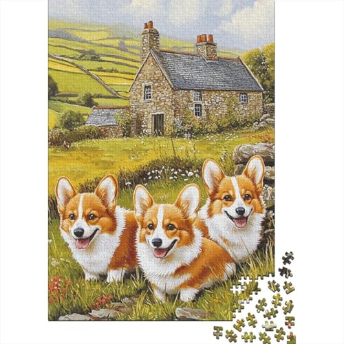 Corgi Puzzles 1000 Teile Schwer Puzzle Spielzeug Pädagogisches Spiel Impossible Herausforderung Spielzeug Für Erwachsene Und Kinder Ab 12 Jahren 1000pcs (75x50cm) von RNDKAUUIE