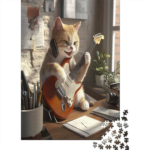 Die Katze in der Performance 1000 Teile Puzzle, Puzzles Für Erwachsene, 1000 Teile Puzzlespiel Für Jugendliche & Erwachsene Puzzlespiel Puzzel 1000pcs (75x50cm) von RNDKAUUIE