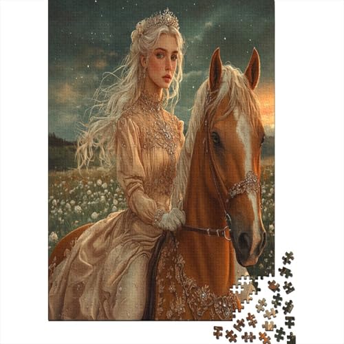 EIN schönes Mädchen Puzzle 1000 Teile Für Erwachsene Und Kinder Ab 14 Jahrenfür Stressabbauer Puzzlespiel Erwachsenen Puzzlespiel Puzzel 1000pcs (75x50cm) von RNDKAUUIE