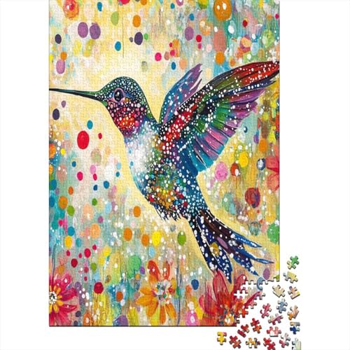 HummingVogel Puzzles 1000 Teile Schwer Puzzle Spielzeug Pädagogisches Spiel Impossible Herausforderungsspielzeug Für Erwachsene Und Kinder in Bewährter 1000pcs (75x50cm) von RNDKAUUIE