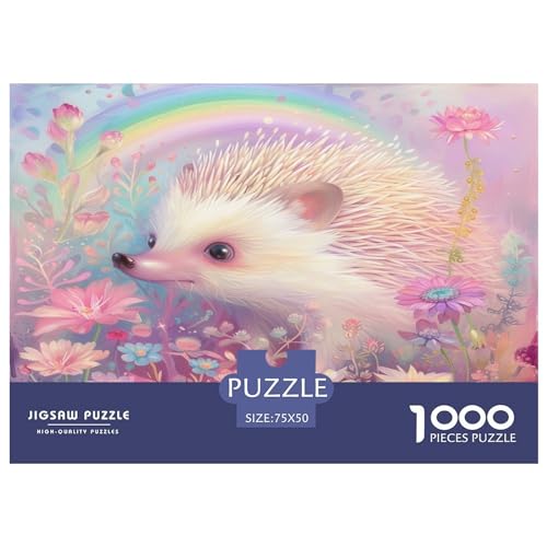 Igel Puzzle 1000 Teile Erwachsener Kniffel Spaß Für Die Ganze Familie - Abwechslungsreiche 1000 Puzzleteilige Motive Puzzle Erwachsene, Puzzel 1000pcs (75x50cm) von RNDKAUUIE