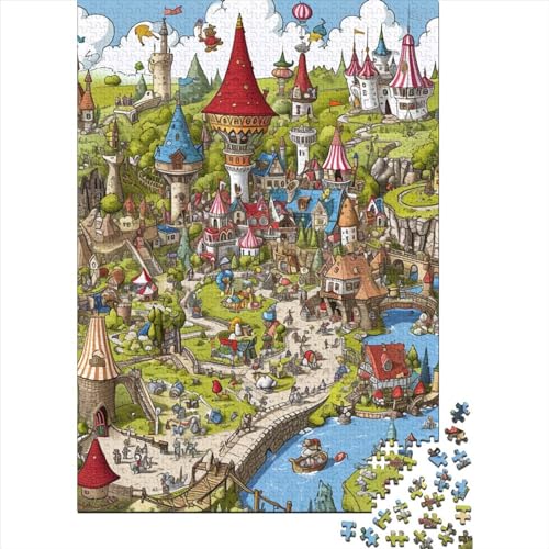 Spielplatz Puzzles 1000 Teile Schwer Puzzle Spielzeug Pädagogisches Spiel Impossible Herausforderung Spielzeug Für Erwachsene Und Kinder in Bewährter 1000pcs (75x50cm) von RNDKAUUIE