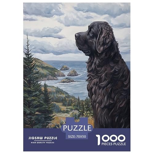 St. Bernard Puzzles 1000 Teile Schwer Puzzle Spielzeug Lernspiel Impossible Herausforderungsspielzeug Für Erwachsene Kinder 70x50cm/1000pcs von RNDKAUUIE