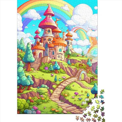 Wunderland Puzzle 1000-teilige Schwer Puzzle Spielzeug Pädagogisches Spiel Impossible Herausforderungsspielzeug Für Erwachsene Und Kinder Ab 12 Jahren 1000pcs (75x50cm) von RNDKAUUIE