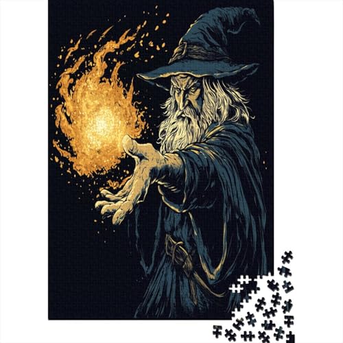 Zauberer Puzzle 1000 Teile Erwachsene, Puzzlespiel Jigsaw Puzzles Erwachsenen Puzzlespiel Puzzel 1000pcs (75x50cm) von RNDKAUUIE