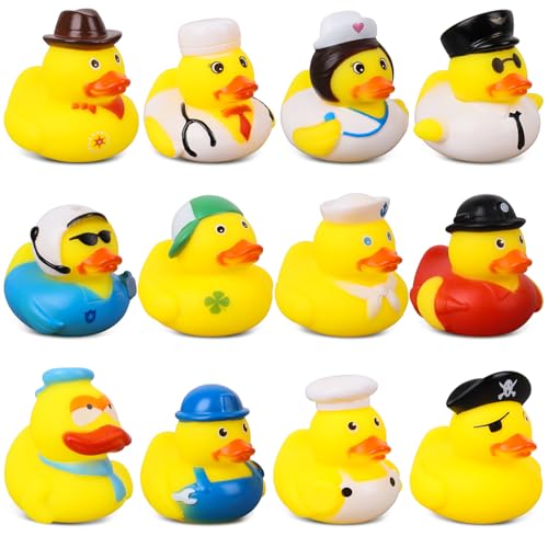RNHDLY 12 Stück Badeente Kinder Set, 5CM Gummi Badeenten, Badeente Lustig Quietscheente Wiederverwendbare Bunt Gummiente für Kindergeburtstagpartys, Badewannen, Strand und im Pool RNHDLY 12 Stück Badeente Kinder Set, 5CM Gummi Badeenten, Badeente Lustig Quietscheente Wiederverwendbare Bunt Gummiente für Kindergeburtstagpartys, Badewannen, Strand und im Pool von RNHDLY