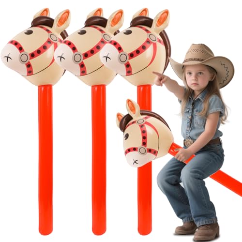 RNHDLY Aufblasbares Pferd 3 Stück Aufblasbares Stabpferd, Steckenpferd Kinder, Aufblasbare Pferdekopfstäbe Aufblasbare Party Props für Pferde-Motto-Geburtstagsfeier, Dekoration, Requisiten RNHDLY Aufblasbares Pferd 3 Stück Aufblasbares Stabpferd, Steckenpferd Kinder, Aufblasbare Pferdekopfstäbe Aufblasbare Party Props für Pferde-Motto-Geburtstagsfeier, Dekoration, Requisiten von RNHDLY